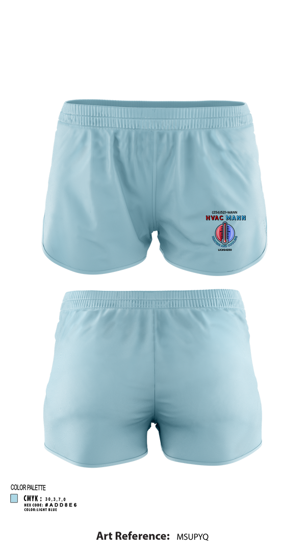 Womens Shorts, Hvacmannllc, , Teamtime, Team time, sublimation, custom sports apparel, team uniforms, spirit wear, spiritwear, sports uniforms, custom shirts, team store, custom team store, fundraiser sports, apparel fundraiser