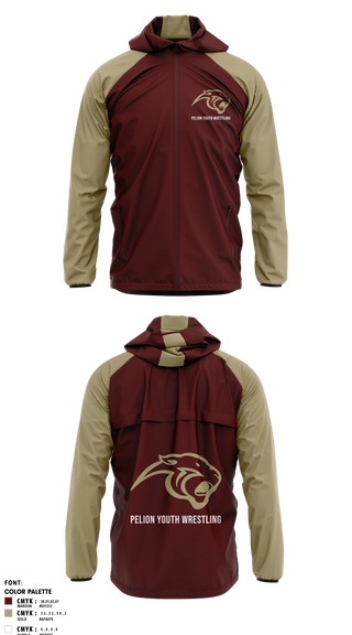 Windbreaker, Pelion Youth Wrestling, Wrestling, Teamtime, Team time, sublimation, custom sports apparel, team uniforms, spirit wear, spiritwear, sports uniforms, custom shirts, team store, custom team store, fundraiser sports, apparel fundraiser