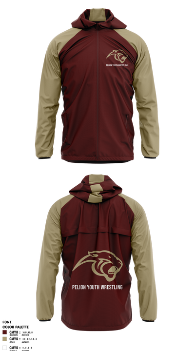 Pelion Youth Wrestling 55774781 Windbreaker - 41