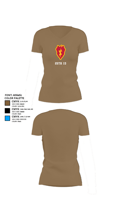 25th ID 51573122 Women's Short Sleeve V-neck Shirt - 4
