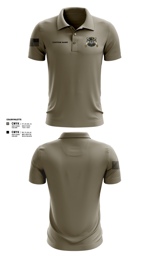 Short Sleeve Performance Polo, 773d MP BN, Army, Teamtime, Team time, sublimation, custom sports apparel, team uniforms, spirit wear, spiritwear, sports uniforms, custom shirts, team store, custom team store, fundraiser sports, apparel fundraiser