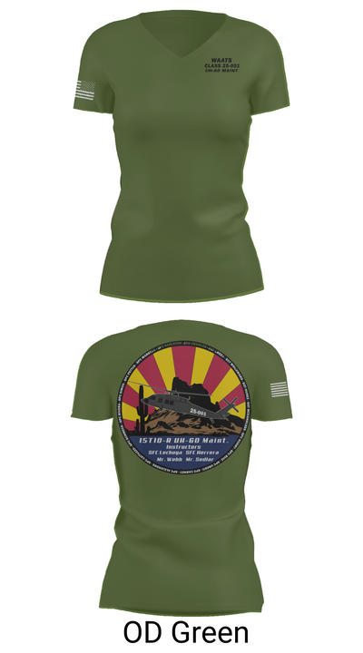 WAATS 15T10 CLASS 25-001 61882082 Women's Short Sleeve V-neck Shirt - 48