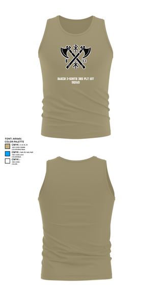 Tank Top, Baker 3-509th 3rd Plt 1st squad, Army, Teamtime, Team time, sublimation, custom sports apparel, team uniforms, spirit wear, spiritwear, sports uniforms, custom shirts, team store, custom team store, fundraiser sports, apparel fundraiser