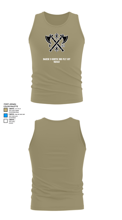 Baker 3-509th 3rd Plt 1st squad 60073036 Tank Top - 100