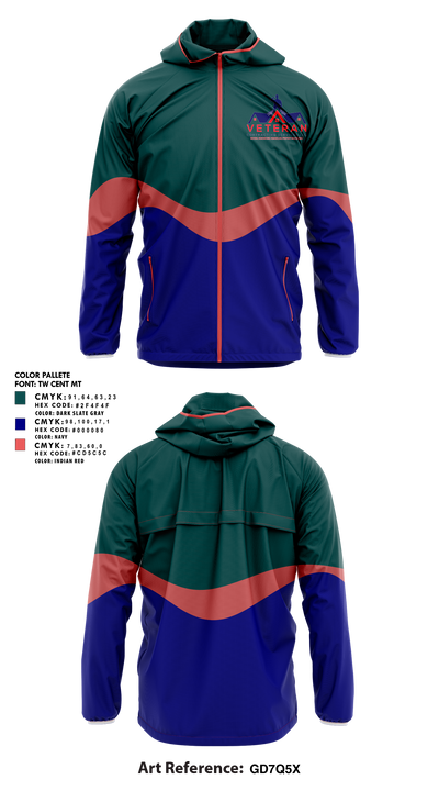 Veteran Contracting Servíces 25435107 Windbreaker - 1