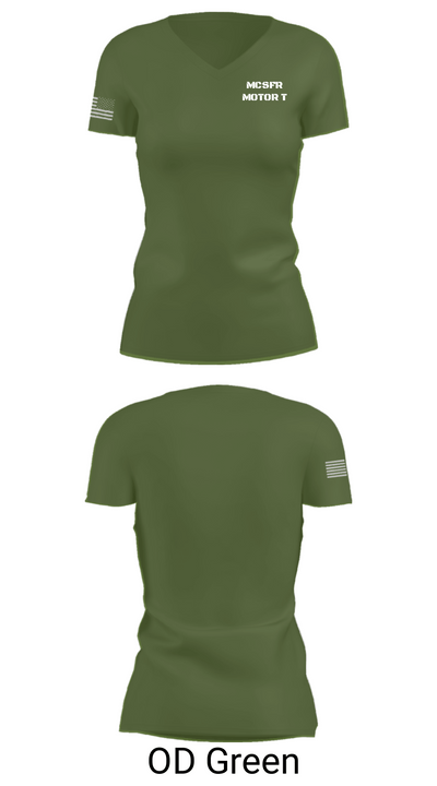 MCSFR MOTOR T 49522380 Women's Short Sleeve V-neck Shirt - 48