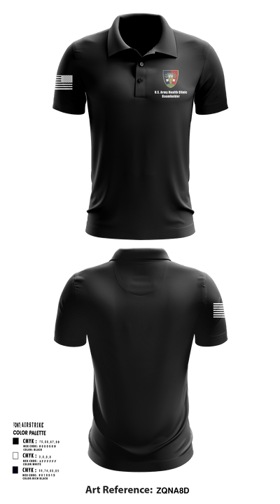 U.S. Army Health Clinic - Baumholder 42265508 Short Sleeve Performance Polo - 141