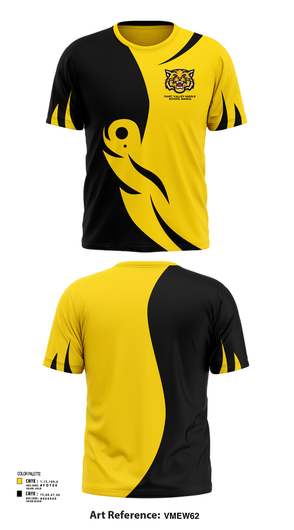 Short Sleeve Performance Shirt, Paint Valley Middle School Band, Spirit Store, Teamtime, Team time, sublimation, custom sports apparel, team uniforms, spirit wear, spiritwear, sports uniforms, custom shirts, team store, custom team store, fundraiser sports, apparel fundraiser