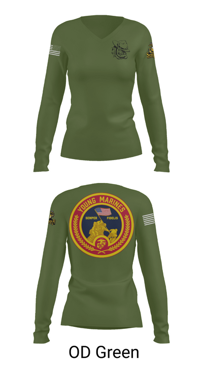 Rogue Valley 54220883 Women's Long Sleeve V-neck Shirt - 57