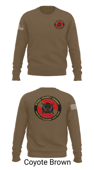 Crew Neck Sweatshirt, Otero County Sheriff, Police, Teamtime, Team time, sublimation, custom sports apparel, team uniforms, spirit wear, spiritwear, sports uniforms, custom shirts, team store, custom team store, fundraiser sports, apparel fundraiser