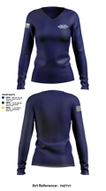 Guam High NJROTC Drill Team 32720862 Women's Long Sleeve V-neck Shirt - 105