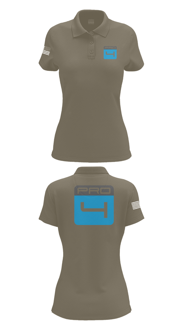 Womens Short Sleeve Performance Polo, Pro 4, , Teamtime, Team time, sublimation, custom sports apparel, team uniforms, spirit wear, spiritwear, sports uniforms, custom shirts, team store, custom team store, fundraiser sports, apparel fundraiser