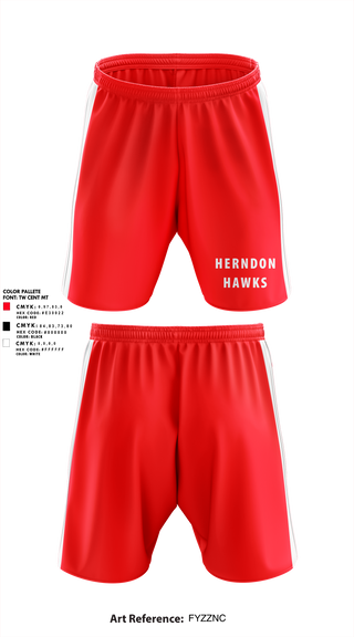 Athletic Shorts With Pockets, Herndon Hawks, Baseball, Teamtime, Team time, sublimation, custom sports apparel, team uniforms, spirit wear, spiritwear, sports uniforms, custom shirts, team store, custom team store, fundraiser sports, apparel fundraiser