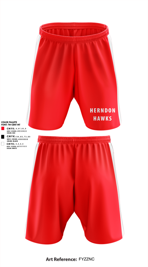 Athletic Shorts With Pockets, Herndon Hawks, Baseball, Teamtime, Team time, sublimation, custom sports apparel, team uniforms, spirit wear, spiritwear, sports uniforms, custom shirts, team store, custom team store, fundraiser sports, apparel fundraiser
