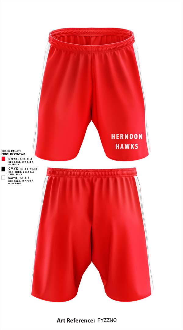 Athletic Shorts With Pockets, Herndon Hawks, Baseball, Teamtime, Team time, sublimation, custom sports apparel, team uniforms, spirit wear, spiritwear, sports uniforms, custom shirts, team store, custom team store, fundraiser sports, apparel fundraiser