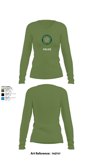 Women's Long Sleeve Vneck Shirt, BSO Explorers, Police, Teamtime, Team time, sublimation, custom sports apparel, team uniforms, spirit wear, spiritwear, sports uniforms, custom shirts, team store, custom team store, fundraiser sports, apparel fundraiser