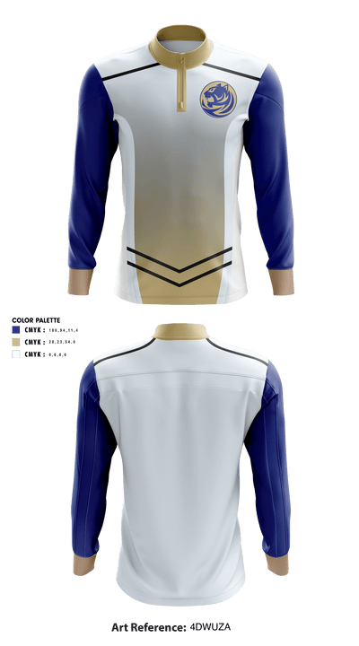 Bradwell Institute Volleyball 8244530 Quarter Zip Jacket - 1