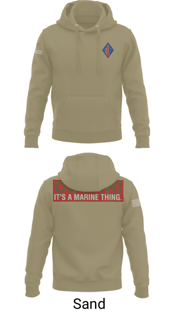 Hoodie, 1st Marine Regiment, Marines, Teamtime, Team time, sublimation, custom sports apparel, team uniforms, spirit wear, spiritwear, sports uniforms, custom shirts, team store, custom team store, fundraiser sports, apparel fundraiser