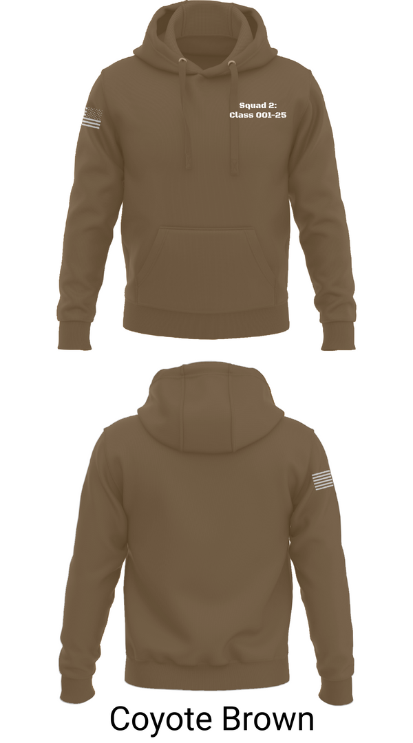 Hoodie, Squad 2: Class 001-25, Army, Teamtime, Team time, sublimation, custom sports apparel, team uniforms, spirit wear, spiritwear, sports uniforms, custom shirts, team store, custom team store, fundraiser sports, apparel fundraiser