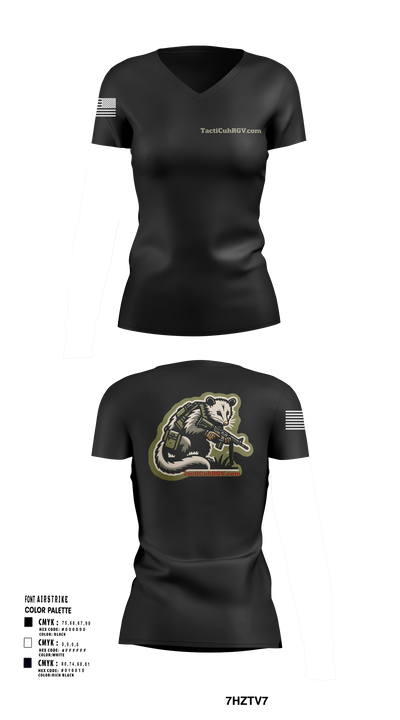 TactiCuhRGV.com 64452047 Women's Short Sleeve V-neck Shirt - 129