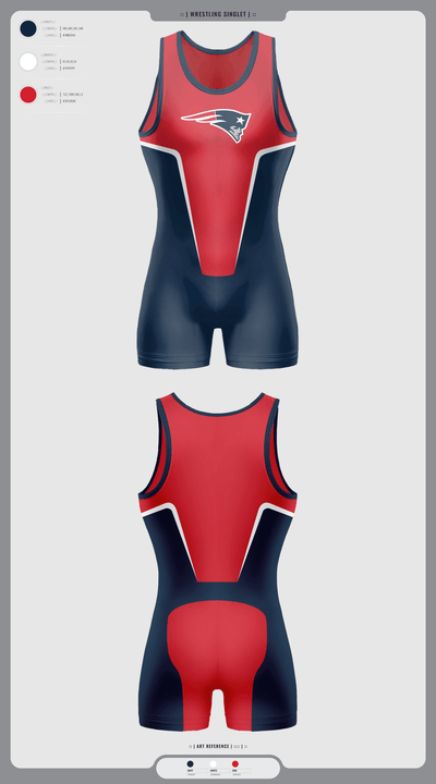 Lake Brantley 6562083 Wrestling Singlet - 3