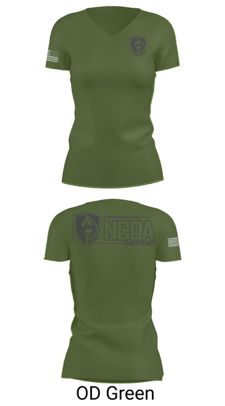 Womens Short Sleeve Vneck Shirt, CCoE NCOA Charlie Branch, , Teamtime, Team time, sublimation, custom sports apparel, team uniforms, spirit wear, spiritwear, sports uniforms, custom shirts, team store, custom team store, fundraiser sports, apparel fundraiser