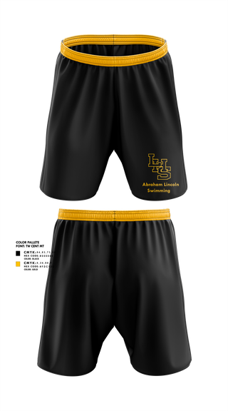 Athletic Shorts With Pockets, Abraham Lincoln High School Swimming, Swimming, Teamtime, Team time, sublimation, custom sports apparel, team uniforms, spirit wear, spiritwear, sports uniforms, custom shirts, team store, custom team store, fundraiser sports, apparel fundraiser