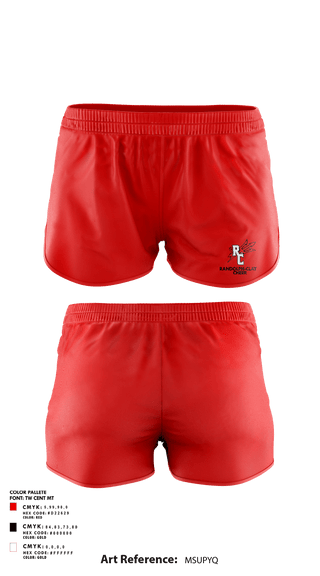 Womens Shorts, Randolph-Clay High School Cheer, Cheer, Teamtime, Team time, sublimation, custom sports apparel, team uniforms, spirit wear, spiritwear, sports uniforms, custom shirts, team store, custom team store, fundraiser sports, apparel fundraiser