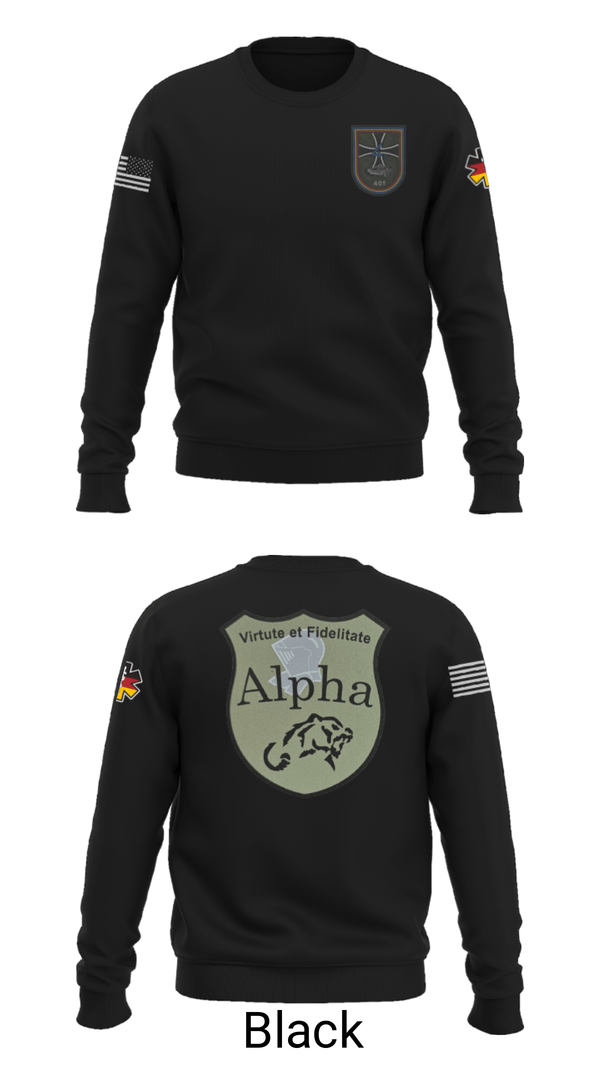 Crew Neck Sweatshirt, 4./401 PzGrenBtl, Army, Teamtime, Team time, sublimation, custom sports apparel, team uniforms, spirit wear, spiritwear, sports uniforms, custom shirts, team store, custom team store, fundraiser sports, apparel fundraiser