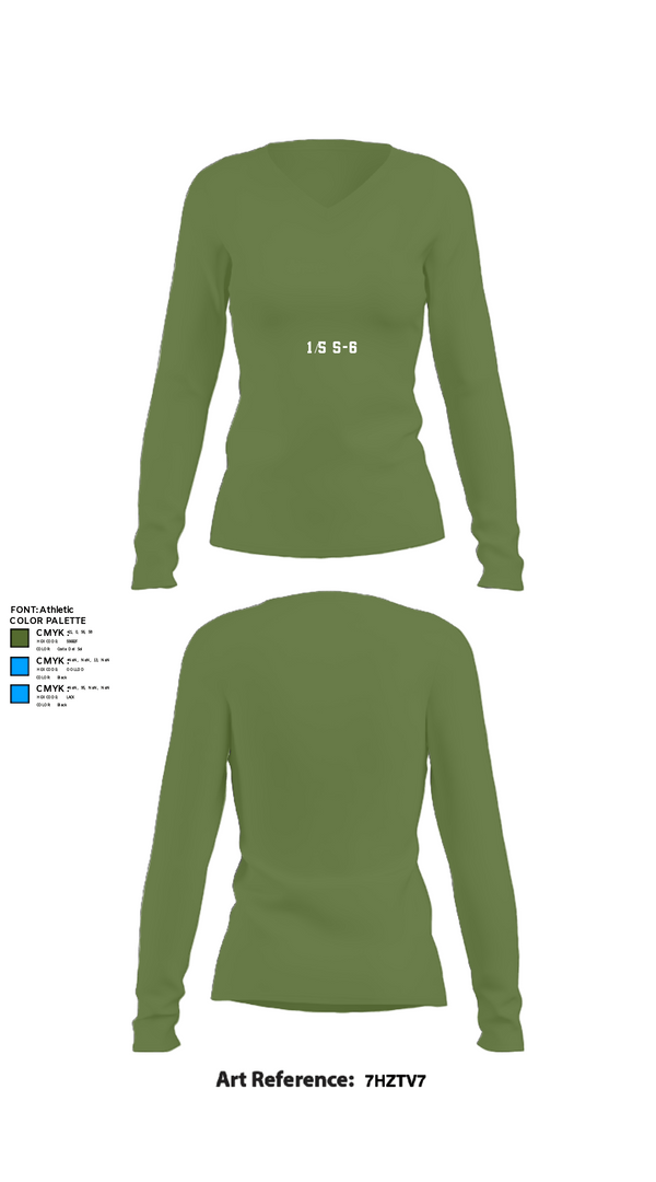 Women's Long Sleeve Vneck Shirt, 1/5 S-6, Marines, Teamtime, Team time, sublimation, custom sports apparel, team uniforms, spirit wear, spiritwear, sports uniforms, custom shirts, team store, custom team store, fundraiser sports, apparel fundraiser