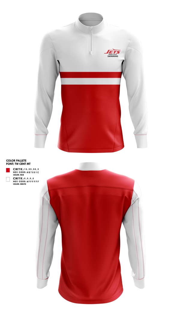 Quarter Zip Jacket, Union Local High School Swimming, Swimming, Teamtime, Team time, sublimation, custom sports apparel, team uniforms, spirit wear, spiritwear, sports uniforms, custom shirts, team store, custom team store, fundraiser sports, apparel fundraiser
