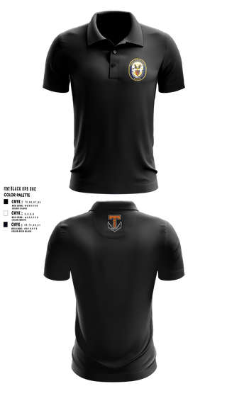 Short Sleeve Performance Polo, Tabb NJROTC, Navy, Teamtime, Team time, sublimation, custom sports apparel, team uniforms, spirit wear, spiritwear, sports uniforms, custom shirts, team store, custom team store, fundraiser sports, apparel fundraiser