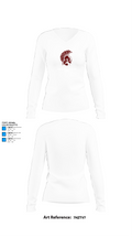 Stanton County Junior High School 11038942 Women's Long Sleeve V-neck Shirt - 15