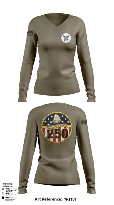 Dooka 76222209 Women's Long Sleeve V-neck Shirt - 101