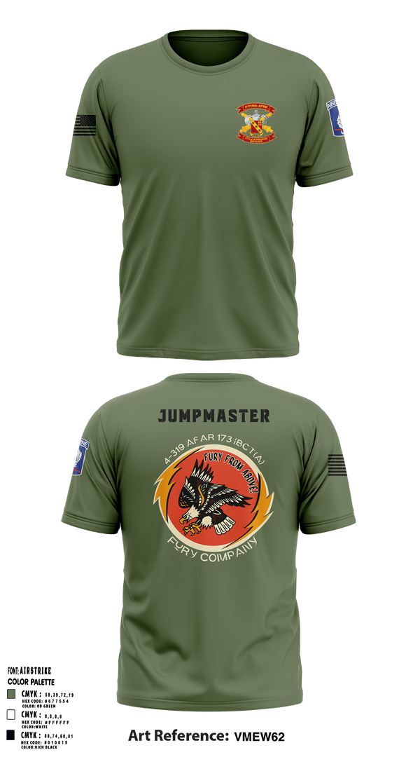 Short Sleeve Performance Shirt, FCO 4-319 AFAR, 173 IBCT(A), Army, Teamtime, Team time, sublimation, custom sports apparel, team uniforms, spirit wear, spiritwear, sports uniforms, custom shirts, team store, custom team store, fundraiser sports, apparel fundraiser