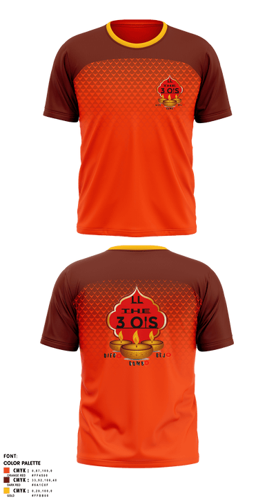 3 O's 95365157 Short Sleeve Performance Shirt - 1