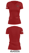 Uintah High School Lacrosse 374036 Women's Short Sleeve V-neck Shirt - 21