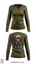 Mortar 1-111 Women's Long Sleeve V-neck Shirt - 2 (1)