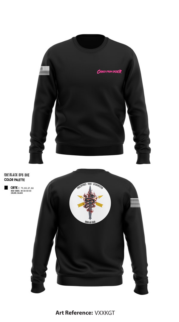 Crew Neck Sweatshirt, ODB 170, Alpha Company, 3rd BN, 1SFG(A), Army, Teamtime, Team time, sublimation, custom sports apparel, team uniforms, spirit wear, spiritwear, sports uniforms, custom shirts, team store, custom team store, fundraiser sports, apparel fundraiser