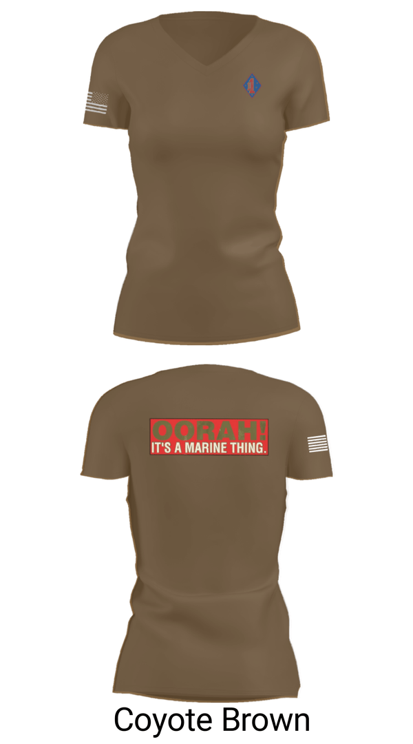 Women's Short Sleeve Vneck Shirt, 1st Marine Regiment, Marines, Teamtime, Team time, sublimation, custom sports apparel, team uniforms, spirit wear, spiritwear, sports uniforms, custom shirts, team store, custom team store, fundraiser sports, apparel fundraiser