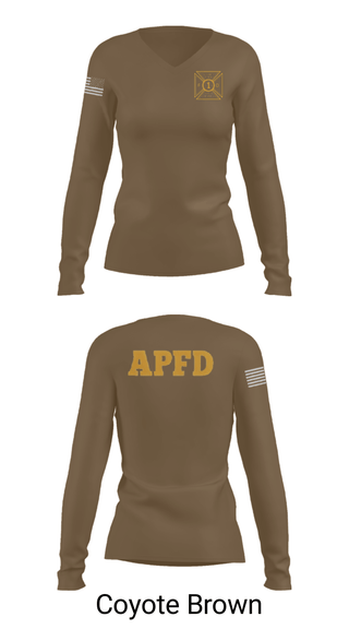 Womens Long Sleeve Vneck Shirt, APSLFD, Fire Department, Teamtime, Team time, sublimation, custom sports apparel, team uniforms, spirit wear, spiritwear, sports uniforms, custom shirts, team store, custom team store, fundraiser sports, apparel fundraiser