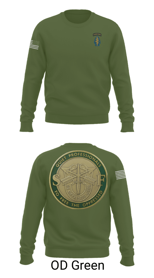Crew Neck Sweatshirt, Echo 20th SFG, National Guard, Teamtime, Team time, sublimation, custom sports apparel, team uniforms, spirit wear, spiritwear, sports uniforms, custom shirts, team store, custom team store, fundraiser sports, apparel fundraiser
