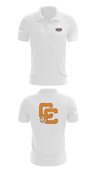 Short Sleeve Performance Polo, Clarke County High School Volleyball, Women's Volleyball, Teamtime, Team time, sublimation, custom sports apparel, team uniforms, spirit wear, spiritwear, sports uniforms, custom shirts, team store, custom team store, fundraiser sports, apparel fundraiser