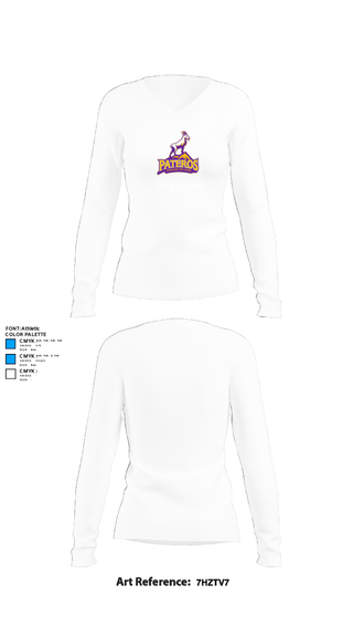 Womens Long Sleeve Vneck Shirt, Pateros High School Soccer, Women's Soccer, Teamtime, Team time, sublimation, custom sports apparel, team uniforms, spirit wear, spiritwear, sports uniforms, custom shirts, team store, custom team store, fundraiser sports, apparel fundraiser