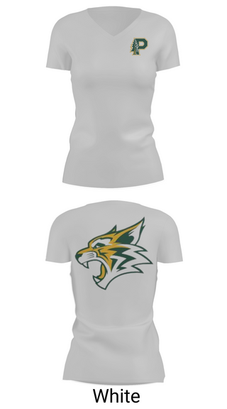 Womens Short Sleeve Vneck Shirt, Paradise High School Bobcats, Swimming, Teamtime, Team time, sublimation, custom sports apparel, team uniforms, spirit wear, spiritwear, sports uniforms, custom shirts, team store, custom team store, fundraiser sports, apparel fundraiser