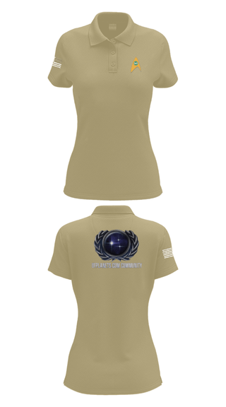 Womens Short Sleeve Performance Polo, UFP, Air Force, Teamtime, Team time, sublimation, custom sports apparel, team uniforms, spirit wear, spiritwear, sports uniforms, custom shirts, team store, custom team store, fundraiser sports, apparel fundraiser