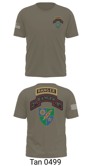 Old School Cotton Feel Shirt, 2nd Battalion 75th Ranger Regiment, , Teamtime, Team time, sublimation, custom sports apparel, team uniforms, spirit wear, spiritwear, sports uniforms, custom shirts, team store, custom team store, fundraiser sports, apparel fundraiser