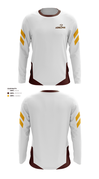 Long Sleeve Performance Shirt, Adelphi University Golf, Golf, Teamtime, Team time, sublimation, custom sports apparel, team uniforms, spirit wear, spiritwear, sports uniforms, custom shirts, team store, custom team store, fundraiser sports, apparel fundraiser