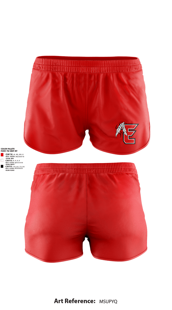 Womens Shorts, EHS Track & Field, Track & Field, Teamtime, Team time, sublimation, custom sports apparel, team uniforms, spirit wear, spiritwear, sports uniforms, custom shirts, team store, custom team store, fundraiser sports, apparel fundraiser