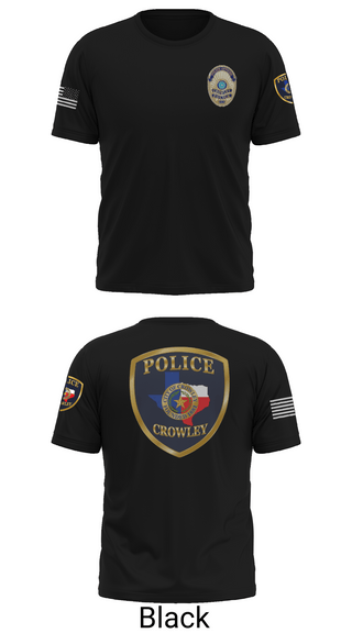 Old School Cotton Feel Shirt, Crowley Police Department, , Teamtime, Team time, sublimation, custom sports apparel, team uniforms, spirit wear, spiritwear, sports uniforms, custom shirts, team store, custom team store, fundraiser sports, apparel fundraiser